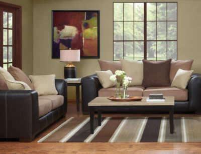 Idol-Mocha-Sofa-&-Loveseat-Set