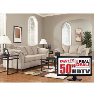 Living Room Packages on More Real Deal Packages 7 Piece Living Room Package With Tv