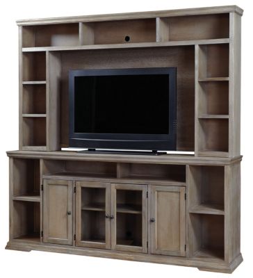 Oak Canyon 84  Console w Hutch