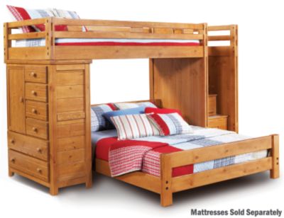 Twin-Full Step Loft With Chest