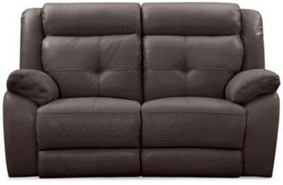Leather Reclining Loveseat