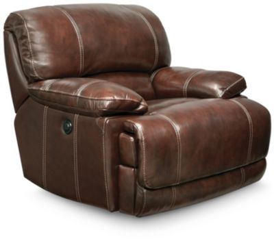 Power Leather Recliner