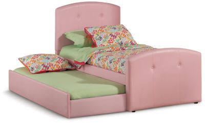 Laci-Pink-Twin-Uph-Bed-&-Trun