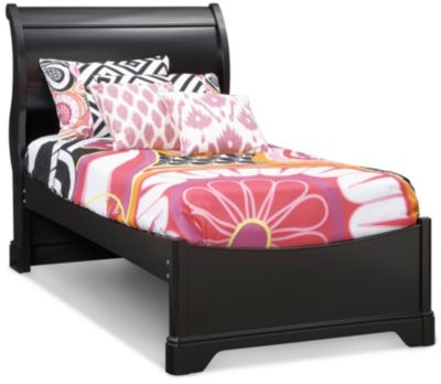 Twin-Sleigh-Bed---Black