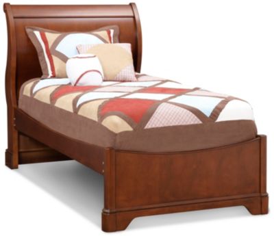 Twin Sleigh Bed - Cherry
