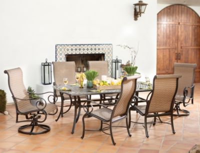 7 Pc. Table,4 Dining&2 Swivels