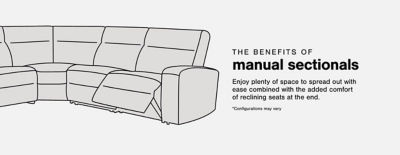 Tambo 2-Piece Manual Reclining Sectional | Ashley Furniture HomeStore