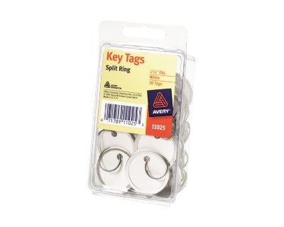 Tag-Pak Key Tags-White 11025