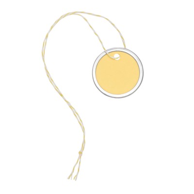 MSHO Metal Rim Tags, Yellow, Small, 20-pack 11864