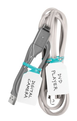 MSHO Elasti-Note Tags, Flourish, Small, 3-5/8"x1-1/8", Blue, 12pk 11872