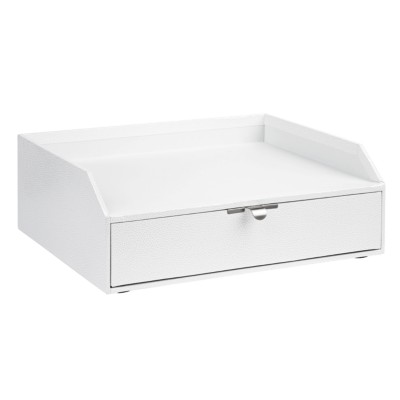 MSHO Shagreen Drawer with Inbox, White 13230