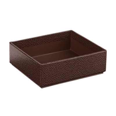 MSHO Small Cardboard Box with No Lid, Brown, 4-3/4" W x 4-1/4" D x 1-5/8" H 13257