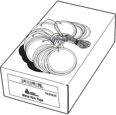 Metal Rim Tags 14316
