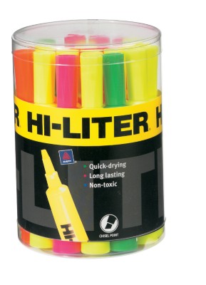 HI-LITER Desk Style Assorted 20-Count Tub 23550