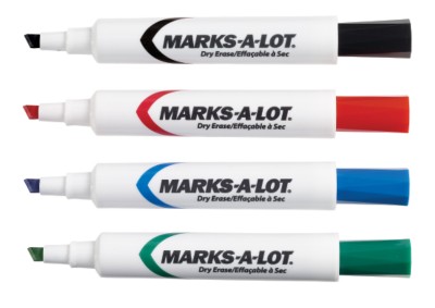 Marks-A-Lot Dry Erase Markers 24427
