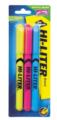 HI-LITER Desk Style Highlighters 25860