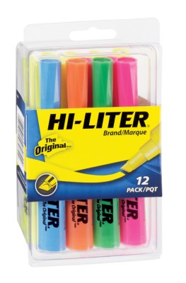 HI-LITER Desk Style Highlighters, Assorted 98034