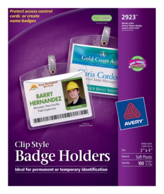 Badge Holders - Landscape 2923
