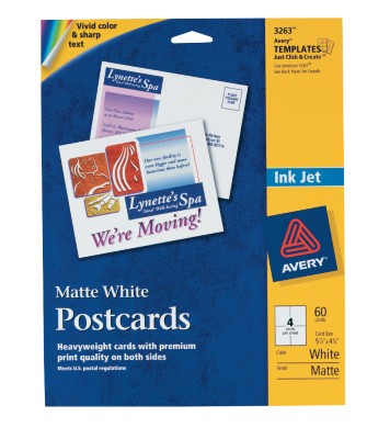 Ink Jet Matte Coated Postcards 3263