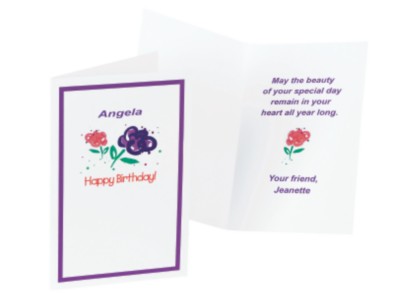 Personalized Birthday Cards – Say It with Flowers