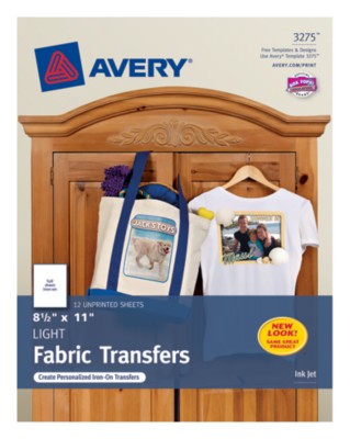 Light T-Shirt Transfers 12ct 3275