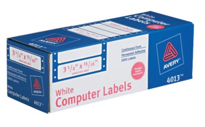 White Mailing Labels 4013