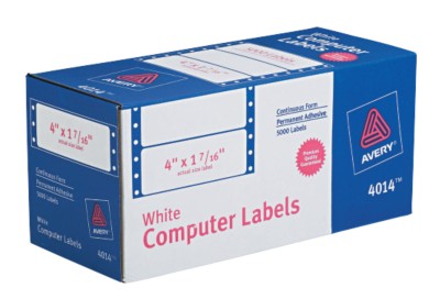White Mailing Labels 4014