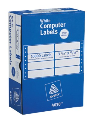 White Mailing Labels 4030