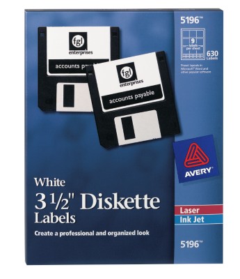 Avery 3-1/2" Diskette Labels 5196