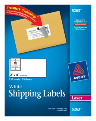White Shipping Labels 5263