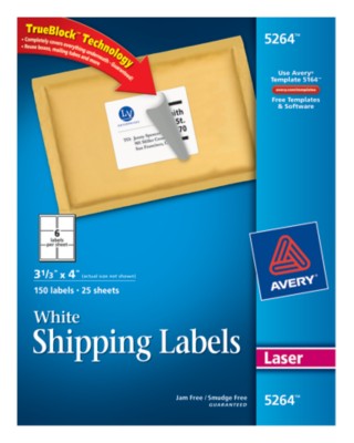 White Shipping Labels 5264