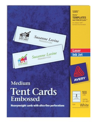 Laser & Ink Jet Tent Cards 5305