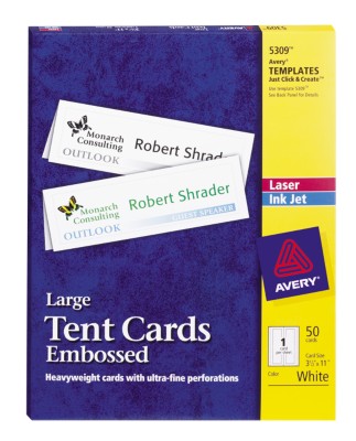 Laser & Ink Jet Tent Cards 5309