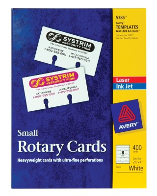 Laser & Ink Jet Rotary Cards 5385