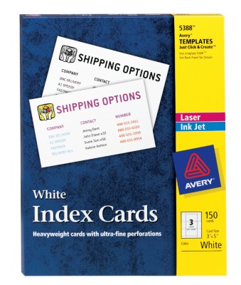 Laser & Ink Jet Index Cards 5388