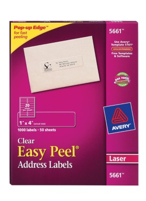 Easy Peel Clear Address Labels 5661