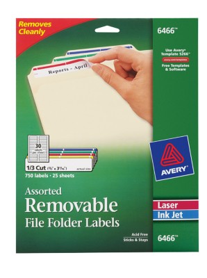 Removable File Folder Labels 6466