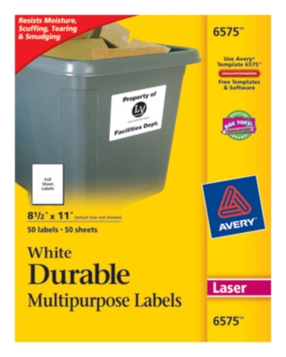 Durable Multipurpose Labels 6575