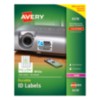 Avery&reg; White Permanent Durable ID Labels for Laser Printers 6576, 1-1/4" x 1-3/4", Box of 1600