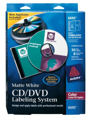 Avery CD/DVD Labeling System 6695
