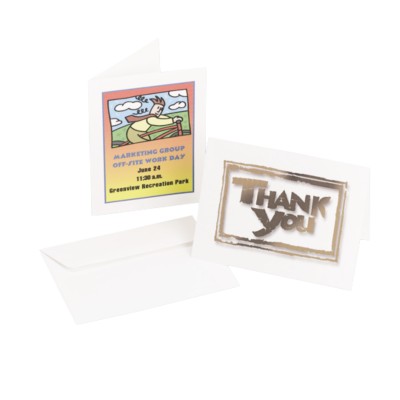 Ink Jet White Matte Note Cards 8315