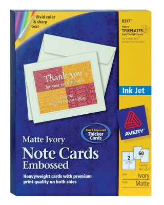 Ink Jet Note Cards 8317