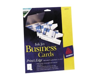 Ink Jet Print-to-the-Edge Business Cards 8373