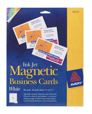 Ink Jet Magnetic Business Cards 8374