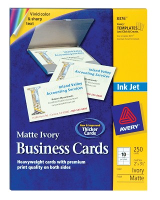 Ink Jet Business Cards 8376