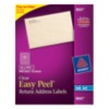 Avery® Clear Easy Peel® Return Address Labels 8667, 1/2" x