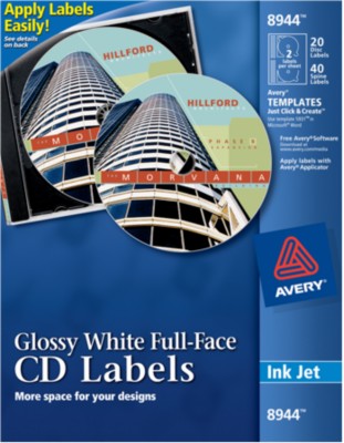 Avery Full-Face CD Labels 8944