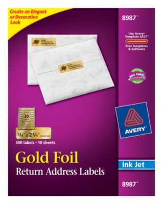 Foil Mailing Labels 8987
