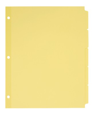 Plain Tab Dividers with Non-Laminated Tabs 11501