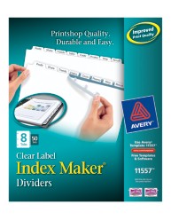 Dividers > Index Maker Dividers > Avery® Index Maker® Clear Label ...